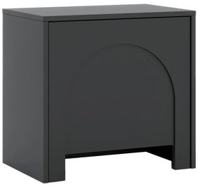 Нощно шкафче NIO в цвят антрацит