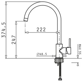 Кухненски смесител Pyramis Spicato