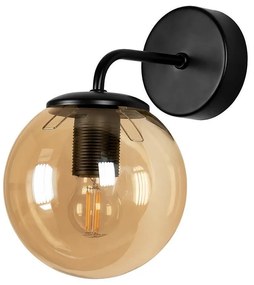 Аплик РИО, черен/мед, 1xE27