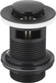 KFA Armatura 660-354-81- Мивка сифон с преливник CLICK-CLACK Ø 6,2 см матов черен