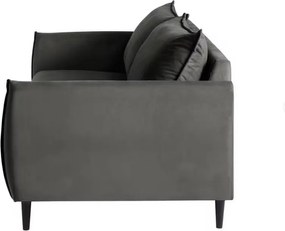 Тъмносив кадифен диван 203 cm Juli – Ropez