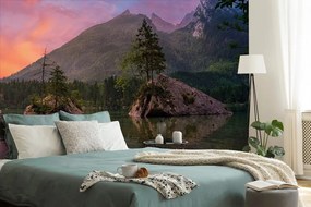 Фототапет – Залез над планински пейзаж