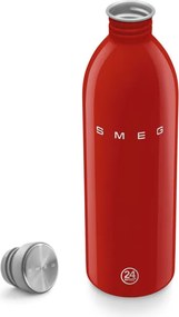 Бутилка Smeg Urban WBF02RD, 1 л, Херметично затваряне, Без ВРА, Неръждаема Стомана, Червена