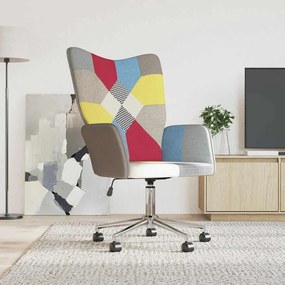 328193 vidaXL Релакс стол, пачуърк, плат