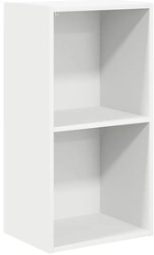 800927 vidaXL Библиотека, бяла, 40x30x76,5 см, инженерно дърво