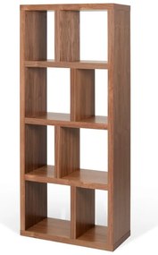 Кафява библиотека от декор от орех 70x159 cm Berlin – TemaHome