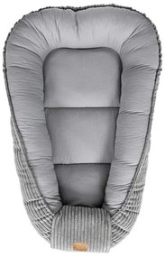 Сиво гнездо за бебе 55x83 cm – Meowbaby