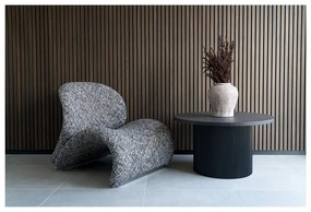 Тъмнокафява кръгла масичка за кафе от декор от топола ø 80 cm Boavista – House Nordic