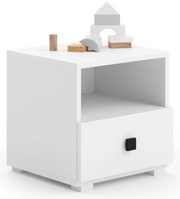 Нощно шкафче Poro lux-White-Black