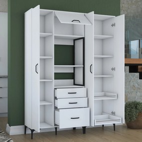 Многофункционален шкаф JE131, цвят Бял