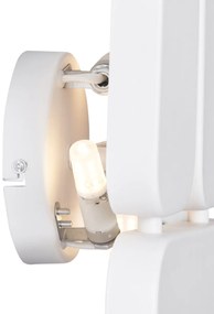 Дизайнерска стенна лампа бяла 3-светлини - Planes