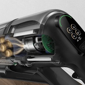 Безкабелна прахосмукачка Dreame Z30 AquaCycle VZV77B, 855W, 310AW, 150000 об/мин, 3 степени, 0.32/0.4/0.6 л, 90 мин, HEPA H14, LED, Безчетков мотор, Черен