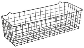 Черна стенна кухненска кошница Lava Koala - Metaltex