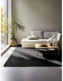 Черен килим от юта 80x150 cm Bouclé - Hanse Home