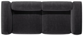 Тъмносив диван от рипсено кадифе 264 cm Bergano – Cosmopolitan Design