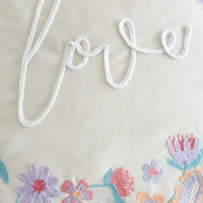 Декоративна възглавница със смес от лен 45x45 cm Love – Catherine Lansfield