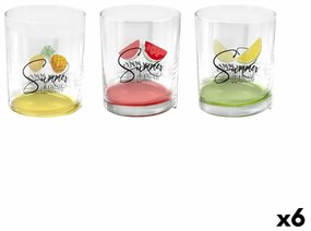 Комплект Съдове Home Style Summer Плодове 280 ml 3 Части (6 броя)