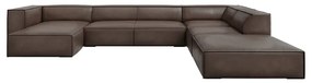 Ъглов диван от кафява кожа (десен ъгъл) Madame - Windsor &amp; Co Sofas