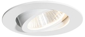 Вграден прожектор бял 6.8cm с LED 750lm димируем IP23 - Gaius