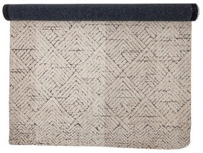 Кремав килим със смес от памук 150x210 cm Saxo – Bloomingville