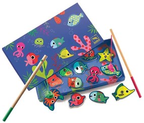 Djeco - Магнити дървени Colored Fishing