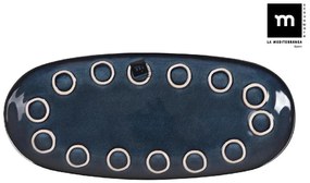 Плато овал LA MEDITERRANEA Almudena Blue, 33x15 cm, порцелан