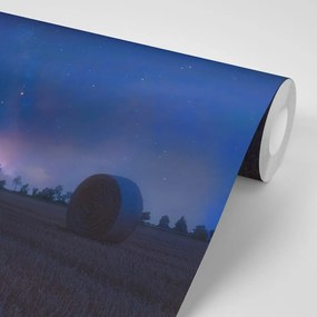 Фототапет – Сено в лунна светлина