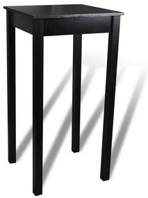 160726 vidaXL Бар маса и 2 бар стола, черни