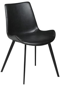 Черен трапезен стол от изкуствена кожа DAN-FORM Дания Hype - DAN-FORM Denmark