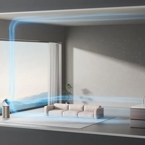 Пречиствател за въздух Dreame AirPursue PM20 CVF14A, 48 м2, Автоматизирани функции, Отопление, Плазмена и UVC стерилизация, TVOC, LCD, HEPA, Бял/бронз