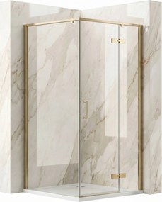 Душ кабина Rea Bruno 90x90 Brush Gold
