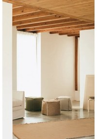 Пуф в цвят каки Handloom – Lorena Canals