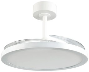 Бяло LED осветително тяло за таван Kasfjord – Trio