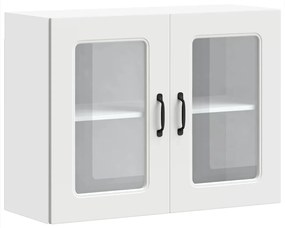853607 vidaXL Кухненски стенен шкаф с стъклена врата, Kalmar, инженерно дърво