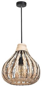 Rabalux 7604 - Полилей на верижка ZAHARA 1xE27/40W/230V ratan