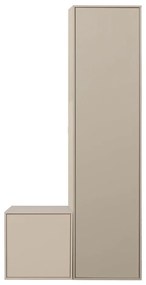 Кремав модулен гардероб от борова дървесина 100x200 cm Daily – vtwonen