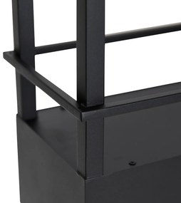Интелигентен висящ аплик черен с рафт с 4 Wifi GU10 - Cage Rack