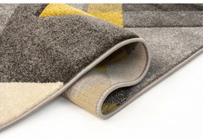 Сив и жълт килим , 120 x 170 cm Nimbus - Flair Rugs