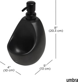 Черен керамичен диспенсер за сапун 590 ml Joey – Umbra
