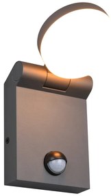 Външно осветително тяло със сензор за движение (височина 19 cm) Adour – Trio