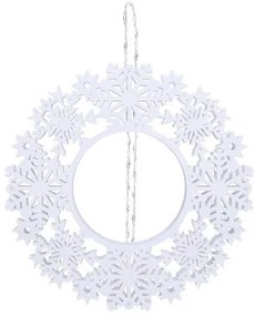 Solight 1V297 - LED коледен венец 10xLED/2xAA, топла бяла светлина