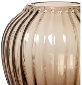 Ваза от кафяво стъкло, височина 14 cm Hammershøi - Kähler Design