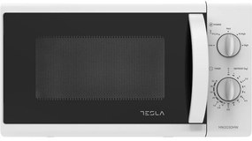 Микровълнова фурна Tesla MW2030MW, 20 литра, Размразяване, 700 W, 5 нива на мощност, Бял