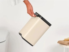 Кош за боклук Brabantia Bo Small 1008865, 4 л, Плавно и безшумно отваряне, Противоплъзгаща основа, Бежов