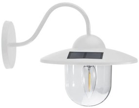 LED соларен стенен лампион LED/0,5W/1,2V IP44 бял