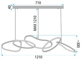 Лампа LED LHJ050-CP T GOLD