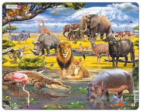 Larsen - Пъзел:  Детски – "Савана" - 43 части, голям