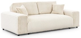Кремав диван от рипсено кадифе 213 cm Justin – Ropez