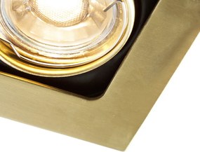 Смарт вграден спот месинг квадратен вкл. WiFi GU10 - Artemis