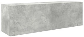860097 vidaXL Стенен шкаф за баня, бетонно сив, 100x25x30 см, инженерно дърво